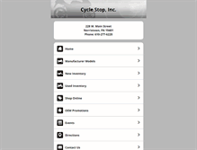 Tablet Screenshot of cyclestopinc.com